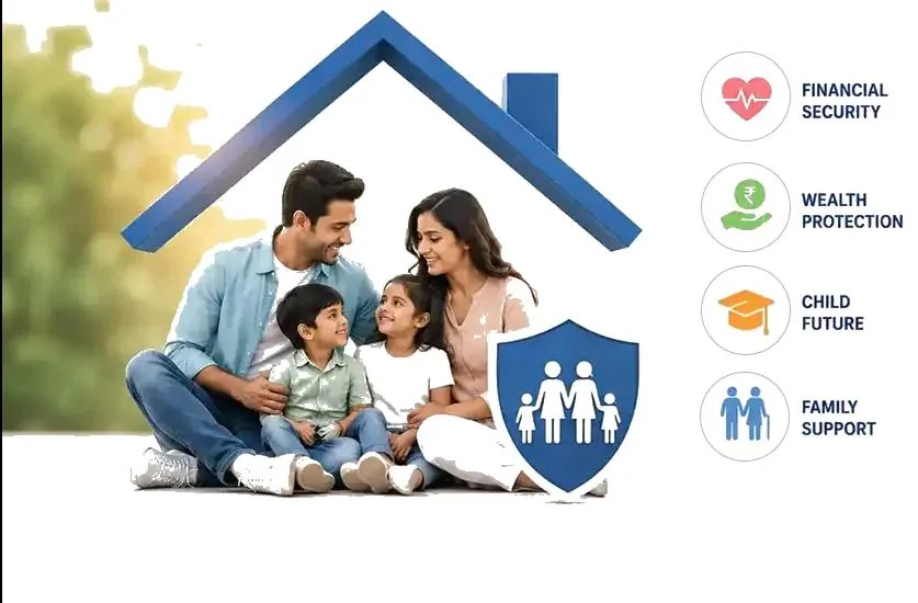 Parent and child sitting together at home